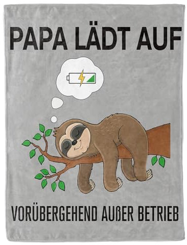 CadeauJoie Papa Geschenk Weihnachten, Flanelldecke Geschenke für Papa von Tochter Sohn zum Geburtstag, Bester Vater Geschenk Geburtstagsgeschenk 152x127cm
