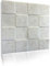3D Paneele, Polystyrol Styropor Paneele, Deckenpaneele, 3D Weißer Beton Betonlook Betonoptik Wandpaneele, Dekoren, Decken - Wandverkleidung, 3mm dick - 50x50cm / ‎‎6m² - 24 Stück (12027)