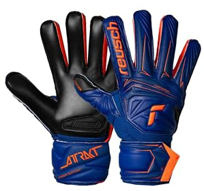 Reusch Torwarthandschuhe Kinder | Fingerschutz | langlebiger Grip | für Training & Spiel, geeignet für Kunstrasen, Naturrasen & Hartplatz, Größe 4-8, Attrakt Infinity Finger Support Junior