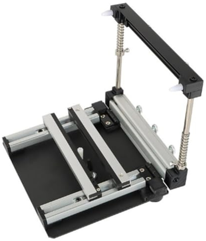 Hipzeepo Table D'Impression Manuelle pour Machine D'Impression à Écran Micro, Feuille D'Acier SMT en D'Acier de 100x100mm, Impression de Pâte à Souder pour PCB.