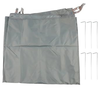 Violiica Hexagon Outdoor Picknick Tarp, 210D Oxford wasserdichte Bodenplane mit PU-Beschichtung, reißfeste Strandmatte Camping Wandern, inklusive 6 Bodennägeln