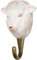 WILDLIFEGARDEN Wildlife Garden WG517 Haken Schaf - Handgeschnitzter Tierhaken aus Holz und Metall - die Haustiersammlung