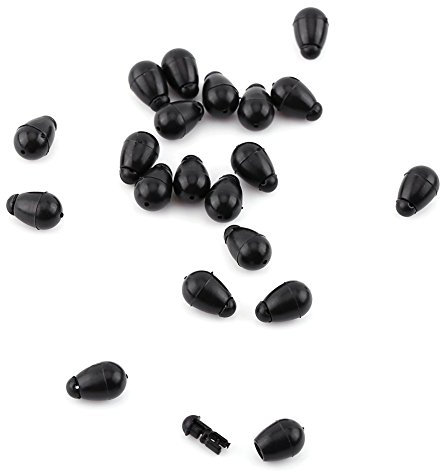 20pcs Fishing Connector Beads Carp Feeder Rigs Buffer Hook Connector (11mm)