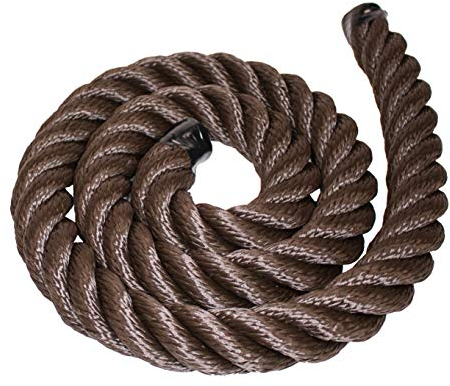 Handlaufseil/Absperrseile - 30mm -Soft Touch - 4fach geschlagen Farbe: braun- 5 Meter