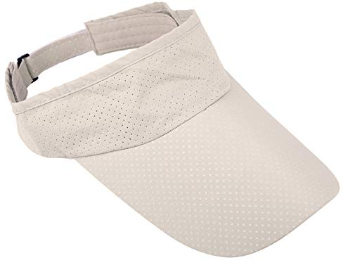 Sportmusies Sonnenhut mit Sonnenblenden, für Herren und Damen, für Laufen, Golf, Strand, extra lange Krempe, schnell trocknend, Sommer - Beige - Einheitsgröße