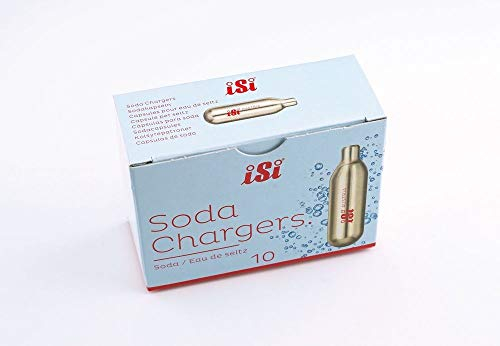 iSi Soda Maker Classique - Siphon à Soda Manuelle, Étincelle, Acier Inoxydable, Or