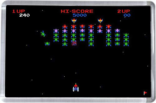 Super Universe Galaxian Retro Classic Game Fridge Magnet 5 x 7.5 cm