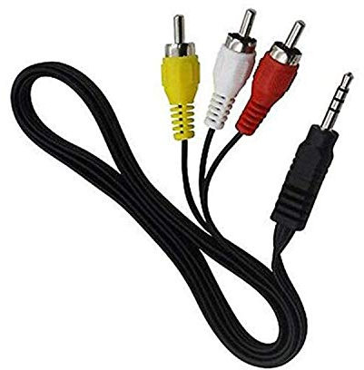 TV Lead for Panasonic SDR-H79, SDR-H80, SDR-H81, SDR-H85, SDR-H90, SDR-H91, SDR-H95, SDR-S26, SDR-S45, SDR-S50 Camcorder - AV/AUDIO VIDEO Connecting Cable - Length: 4.9ft / 1.5M