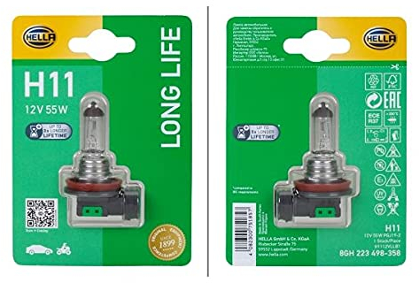 Hella 8GH 223 498-358 - Glühlampe, Fernscheinwerfer - Glühlampe, Hauptscheinwerfer - Glühlampe, Nebelscheinwerfer - Glühlampe, Abbiegescheinwerfer