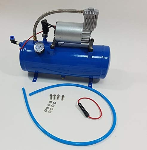 Compressore d'aria gonfiaggio pneumatico 150psi DC 12V con serbatoio 6L + kit di accessori
