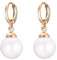 Heideman Ohrringe Damen Alenia rose goldfarbend aus Edelstahl rosegold farbend matt Ohrschmuck für Frauen mit Perle weiss