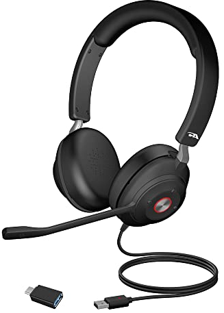 Cyber Acoustics Essential USB-Headset (HS-2000) – Professionelles Headset für Anrufe und Musik, ganztägiger Komfort, integrierte Ohrmuschelsteuerung, optimiert für UC-Plattformen