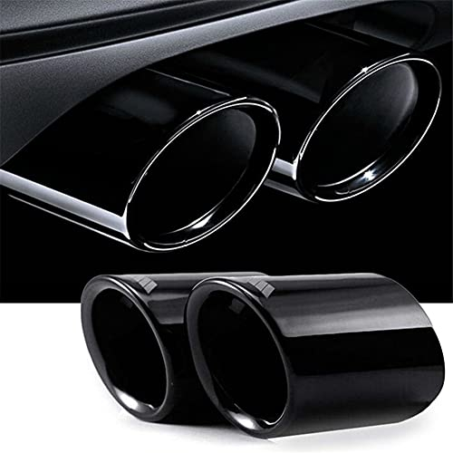 Auto Auspuff Endrohr,MoreChioce 1 Paar Edelstahl Auslass Endrohr Auspuff Endrohr Schalldämpfer Spitze Auspuffrohr Auspuffblende Auspuffrohr Kompatibel mit E90 2006-2010