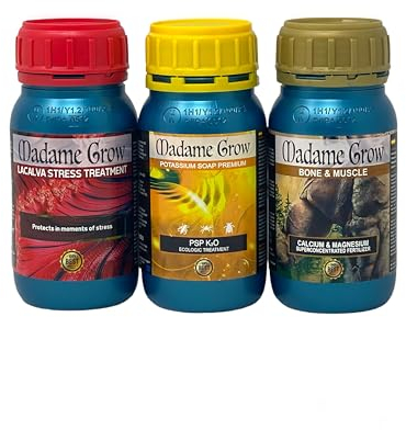 Madame Grow - Organischer Dünger - Schutz, Vorbeugung und Ernährung - Für Pflanzen 420 - KIT ACAPULCO (3x250ml)