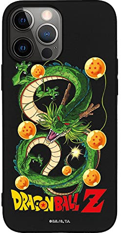 Personalaizer iPhone 14 Pro MAX Case Black with Dragon Ball Z Shenron and Balls Design