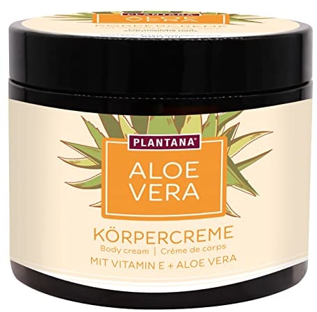 PLANTANA® Bio-Aloe Vera Körpercreme 500 ml | für trockene anspruchsvolle Haut | mit Vitamin E | vegan | Fair Trade | aus biologischem Anbau | dermatologisch getestet | ergiebig | schnell einziehend