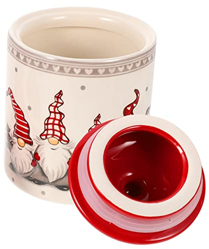 SHOWERORO 1stück Titel Keramik Vorratsdose Mit Deckel Luftdichter Aufbewahrungsbehälter Für Tee Nüsse Und Trockenfrüchte Kreatives Weihnachtsgeschenk Große Für Küche
