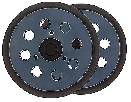 2 Pcs 5 Inch 8 Hole Replacement Sander Backing Pad Sander Hook and Loop Replacement Sanding Pad Surfaces for Makita BO5010, BO5030K, BO5031K, BO5041K