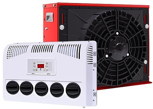 12V Parking Air Conditioner 360°rotating Air Outlet Intelligent Frequency Conversion Fast Cooling Suitable for Vans, Buses, Cranes, Etc. (12V)