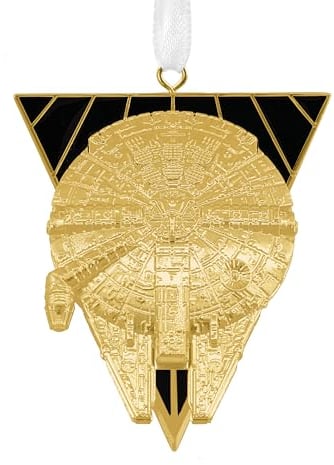 Hallmark Premium Golden Millennium Falke Ornament Star Wars Baumschmuck Hängende Ornament Star Wars Ornament Weihnachten Geburtstag Gold