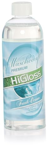 HiGloss Wäscheduft Hochkonzentrat 750ml Luxusduft für Alle Textilarten, Hochkonzentriert bis 220 Waschladungen, Ideal für Waschmaschine und Trockner Fresh Ocean