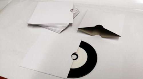 Graphic Express France 50 x CD Cardboard Sleeves - Cardboard CD Sleeves with Half Circle Cut Out for Best Media Typing