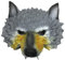 KUNANG Wolfsmaske, Realistische Halbmaske für Halloween, Cosplay & Karneval, Unisex, Polyurethan-Schaumstoff
