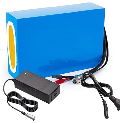 FREEDOH Batería de Litio de 60 V Batería de Iones de Litio de 72 V Batería de Iones de Litio Recargable de 10 AH 15 AH 20 AH para Motor de 600 W 900 W 1200 W 1500 W con Cargador,72v20ah