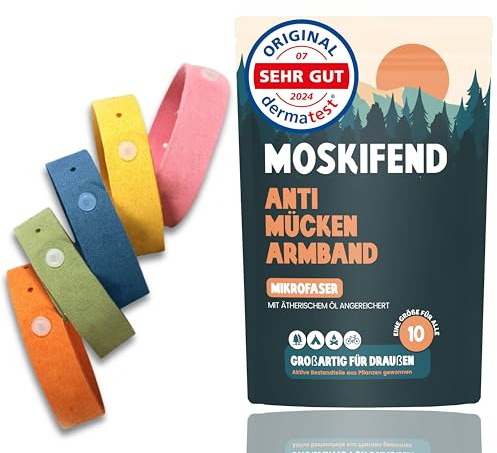 Mückenschutz Armband - Moskito Insektenschutz (Urlaub must haves - camping gadgets,reise gadgets) für Kinder und Erwachsene gegen moskito