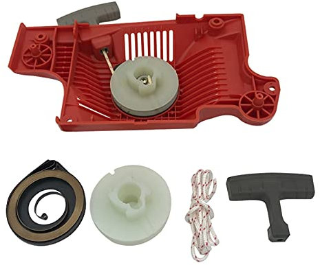 ERYCUN Recoil Starter Assembly Pulley Spring Handle Rope Service Kit Chainsaw Replace Parts, for Husqvarna, 55,for Rancher, 50 51 55 503151801 Chainsaw Recoil Pull Start
