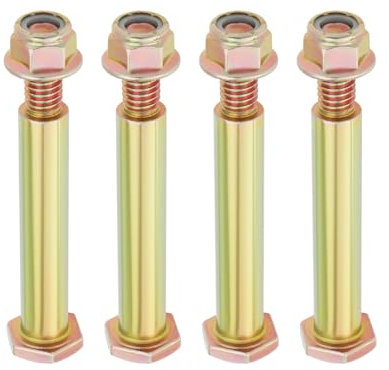 OTOTEC 4Pcs Deck Wheel Bolts with Lock Nuts Compatible with Cub Cadet Compatible with Craftsman Compatible with Husqvarna Compatible with Troy