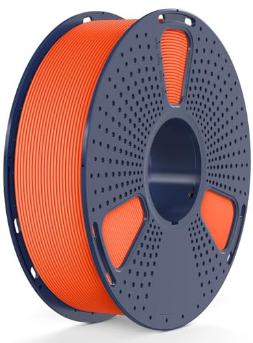 SUNLU Rapid PETG 3D Filament 1.75 mm 1KG, Hohe Geschwindigkeit 30–600mm/s 3D Drucker Filament, Maßgenauigkeit ± 0.02mm, 1KG Reusable Spule, Passend für die Meisten FDM 3D Drucker (Orange)