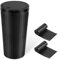 Papelera Coche, Mini Papelera con Tapa, Bote de Basura Portátil con 2 Rollos Bolsa de Basura para Coche, Hogar, Oficina, Cocina, Negro