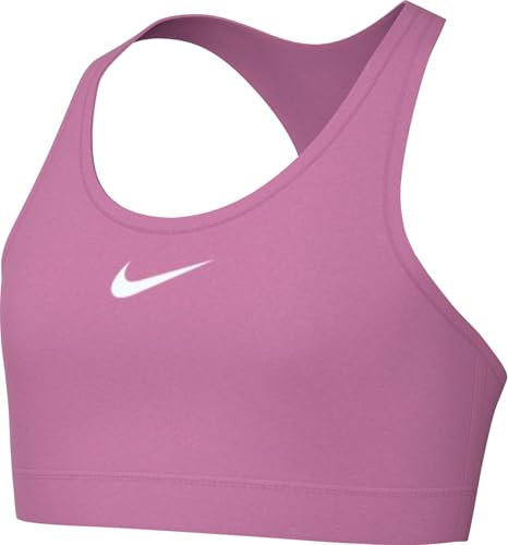 Nike Mädchen Swoosh Für Ältere Kinder Sport-BH, Magic Flamingo/White, 12-13 Jahre EU