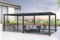 Cazeboo Pergola bioclimatique autoportante 6x3m Santa, Gris, L.600 x P.304 x H.220 cm, Lames orientables, Pergola Aluminium