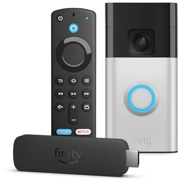 Amazon Fire TV Stick 4K + Ring Akku-Videotürklingel (Battery Video Doorbell) (2024)