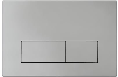 Mendorio Placa de Accionamiento WC, Compatible con Geberit, Sigma, UP300 y UP320, Tamaño de la Placa de Doble Descarga 245×164mm, Incluye Kit de Palanca de Descarga y Marco de Instalación.(Plata).