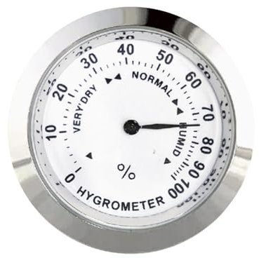 Igrometro Hygrometro Sensore Di Umidità Analogica Sensore Ad Alta Precisione Igrometro Rotondo Igrometro Umidore Humidor Monitor Monitor Mobile Humidor Utent Care Strumento Di Cura Sigare Cassetta Per
