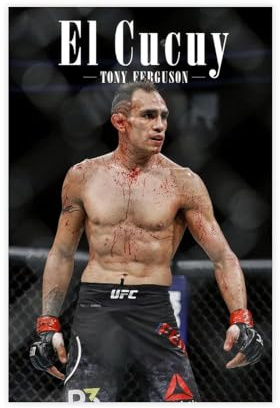 saedba Tony Ferguson El Cucuy, UFC-Poster, Leinwandposter, Wandkunst, Dekordruck, Gemälde für Wohnzimmer, Schlafzimmer, Dekoration, 20 x 30 cm