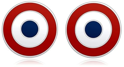 BOBIJOO Jewelry - Lot de 2 Pin's Cocarde Française - Épinglette Émaillée Haute Qualité - Symbole Patriotique