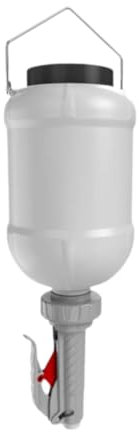 F Fityle Distributore di salse, flacone comprimibile, dispenser di ketchup ricaricabile da appendere vuoto da 3 litri, bottiglia di ketchup per, Grigio