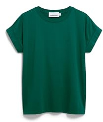 ARMEDANGELS Damen T-Shirt aus Bio-Baumwolle IDAARA Loose Fit Emerald Green