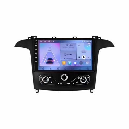 Navigation Auto Navigator für Ford S Max S-MAX 2006-2015 mit Bluetooth Fm Radio, Mirror Link, USB, Aux, Unterstützt Tpms Lenkradsteuerung, 8 Kern 8G+256G