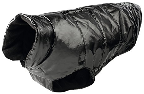 HUNTER Tampere Hundemantel, Wintermantel, Gesteppt, Wasserabweisend, Wattiert, Fleecefutter, 40, Schwarz