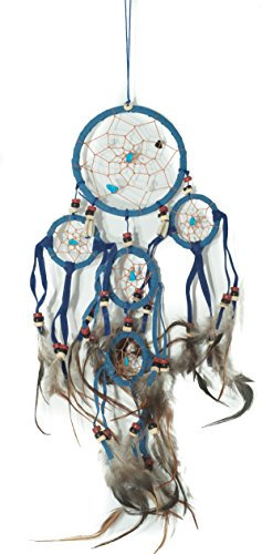 Dreamcatcher Traumfänger Dream Catcher Traum Gute Träume Kinder Deko Dreamcatchers Blau Wildleder Muschel
