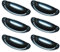 6pcs Rétro Vintage Noir Coquille en Alliage de Zinc Poignée Porte Cabinet Tiroir Placard Armoire Bouton Tiroir-caisse Traction+12pcs Vis