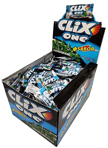 CLIX ONE HIERBA SIN AZUCAR ESTUCHE 200 CHICLES