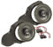 tomzz Audio 4057-008 Kit d'installation Haut-parleurs Compatible avec VW Passat 3C CC Porte Avant 165mm système coaxial TA16.5-Pro