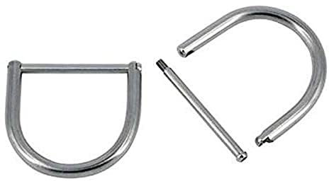 Best divers D-Ring 50 mm, zerlegbar, Unisex, Erwachsene, Grau,