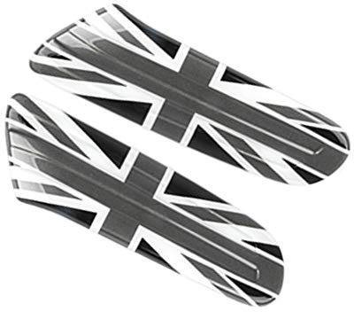 Heinmo Auto-Aufkleber mit 3D-Seitenlicht für Cooper F55 F56 F57 (Grauer Union Jack)